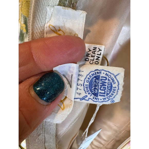 Lorrie Deb San Francisco‎ Floral Brocade Maxi Dress Vintage Modern Size 4 / 6 - Picture 8 of 15